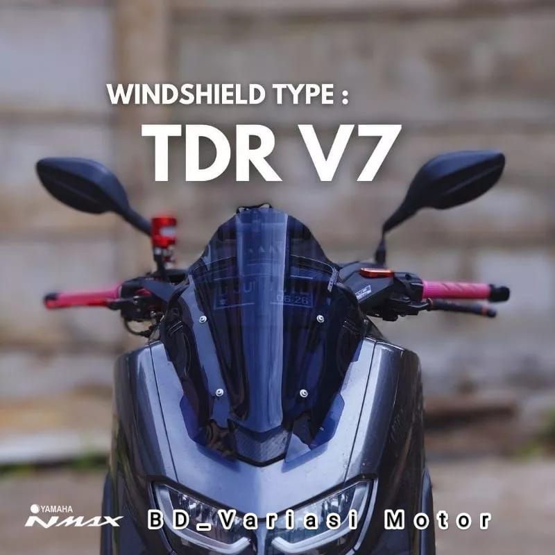 Jual Windshield Atau Visor Type Model TDR V7 Tebal 3MM Untuk Motor Nmax ...