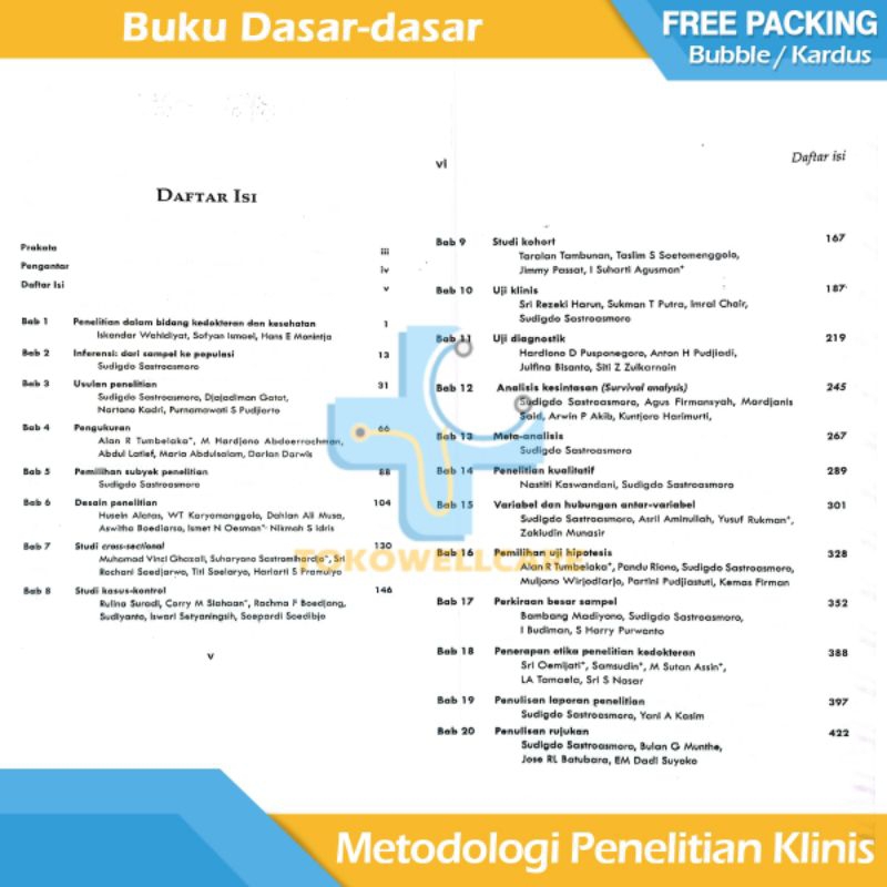 Jual Buku Kedokteran Dasar-Dasar Metodologi Penelitian Klinis | Shopee ...