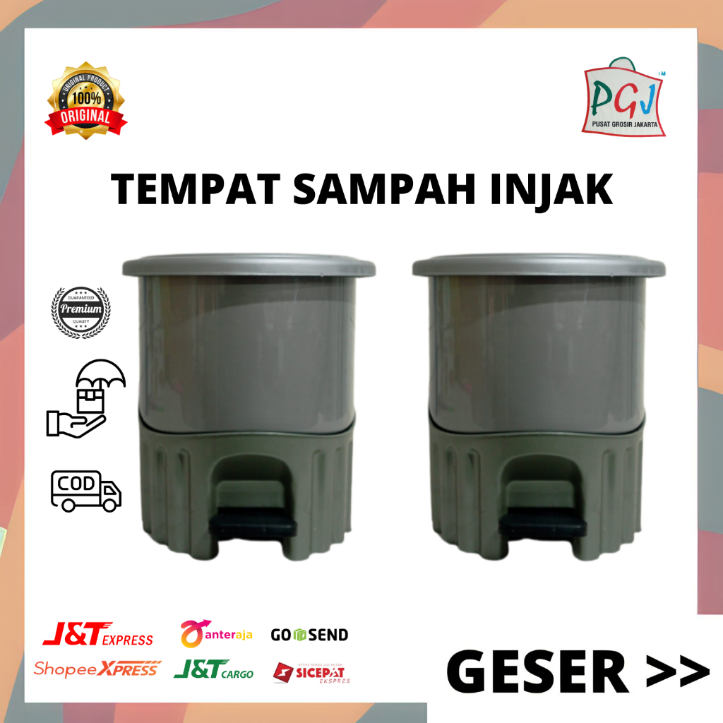 Jual Pgj Promo Tempat Sampah Injak Bulat 5l Tempat Sampah Plastik Unik Kapasitas Besar 8726