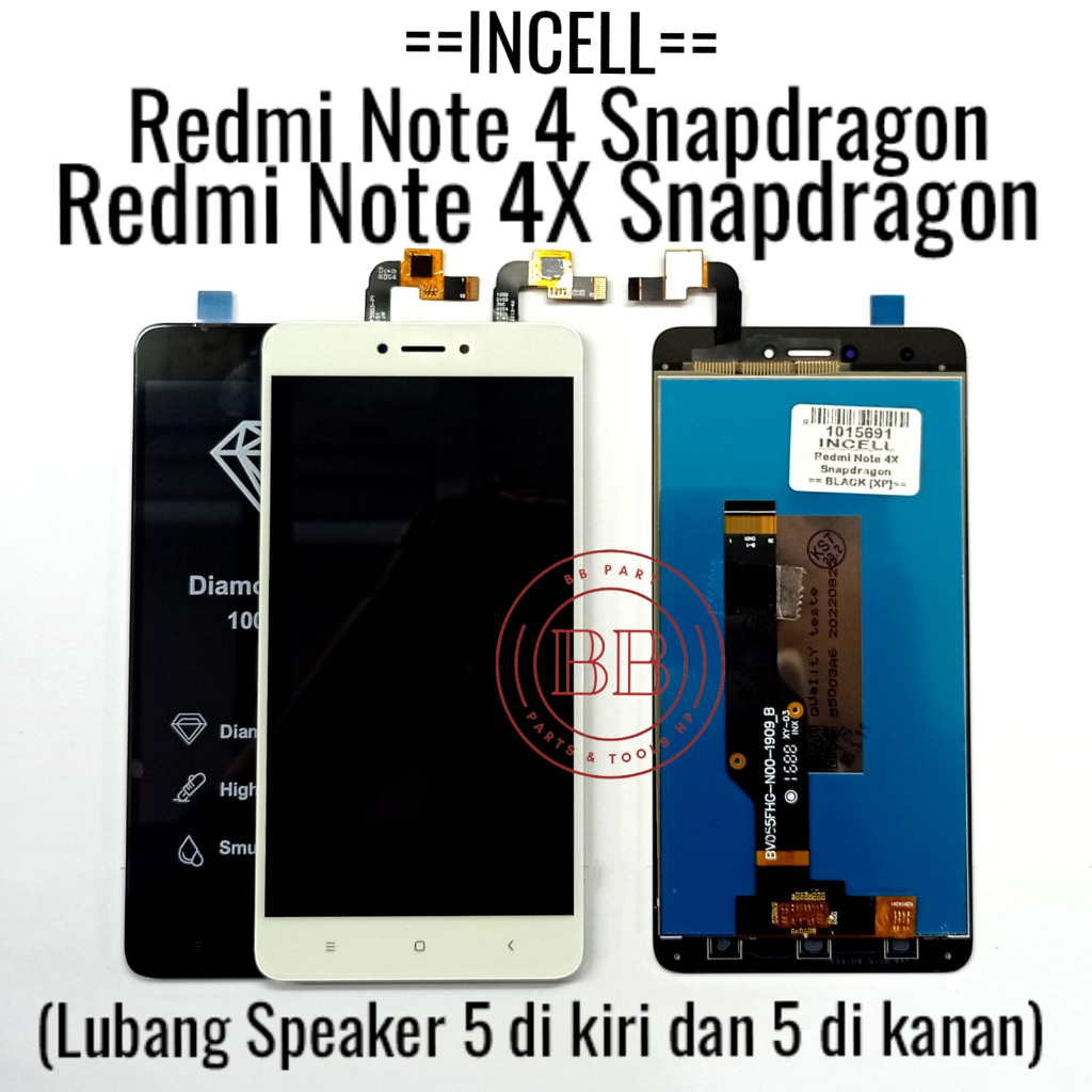 Jual INCELL - LCD Touchscreen Fullset Xiaomi Redmi Note 4 Snapdragon ...