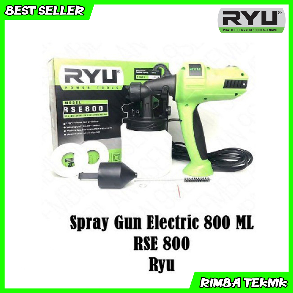 Jual PROMO Spray gun elektrik electric sprayer gun RYU RSE800 Spray Gun ...