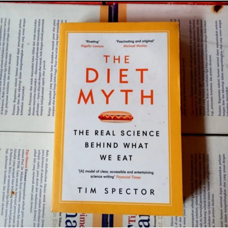 Jual BUKU ORIGINAL THE DIET MYTH THE REAL SCIENCE BEHIND WHAT WE EAT ...