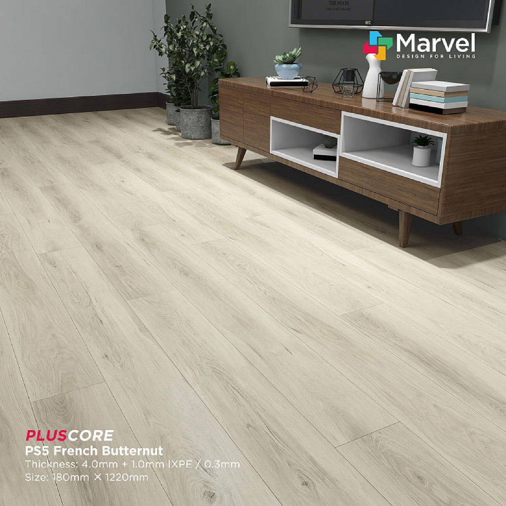 Jual Lantai VINYL SPC MARVEL FLOORING Motif Kayu 5mm MARVEL PLUSCORE ...
