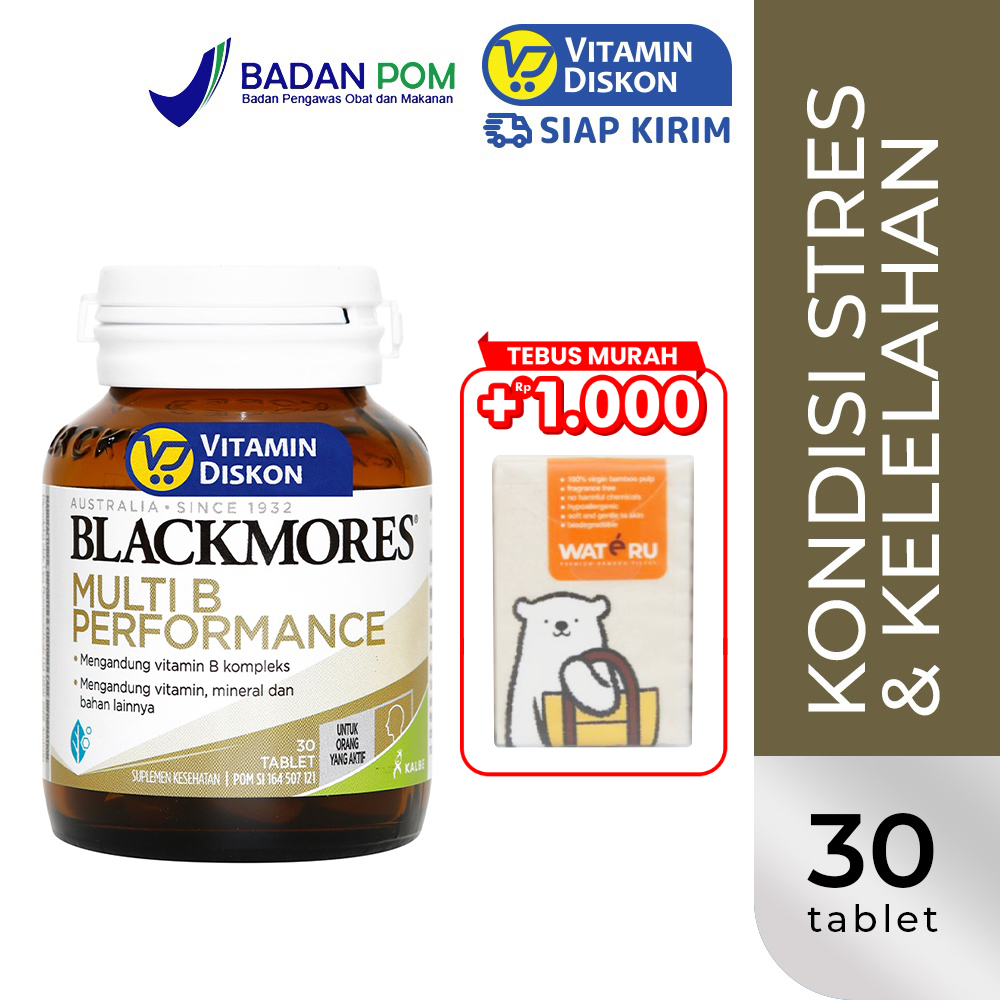 Jual BLACKMORES MULTI B PERFORMANCE BPOM KALBE 30 TAB | Shopee Indonesia