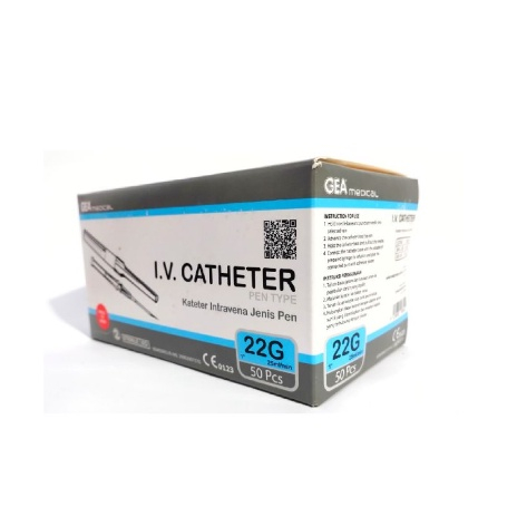 Jual GEA I.V Catheter Penlike - Jarum Infus - Kateter Penlike - 22G ...