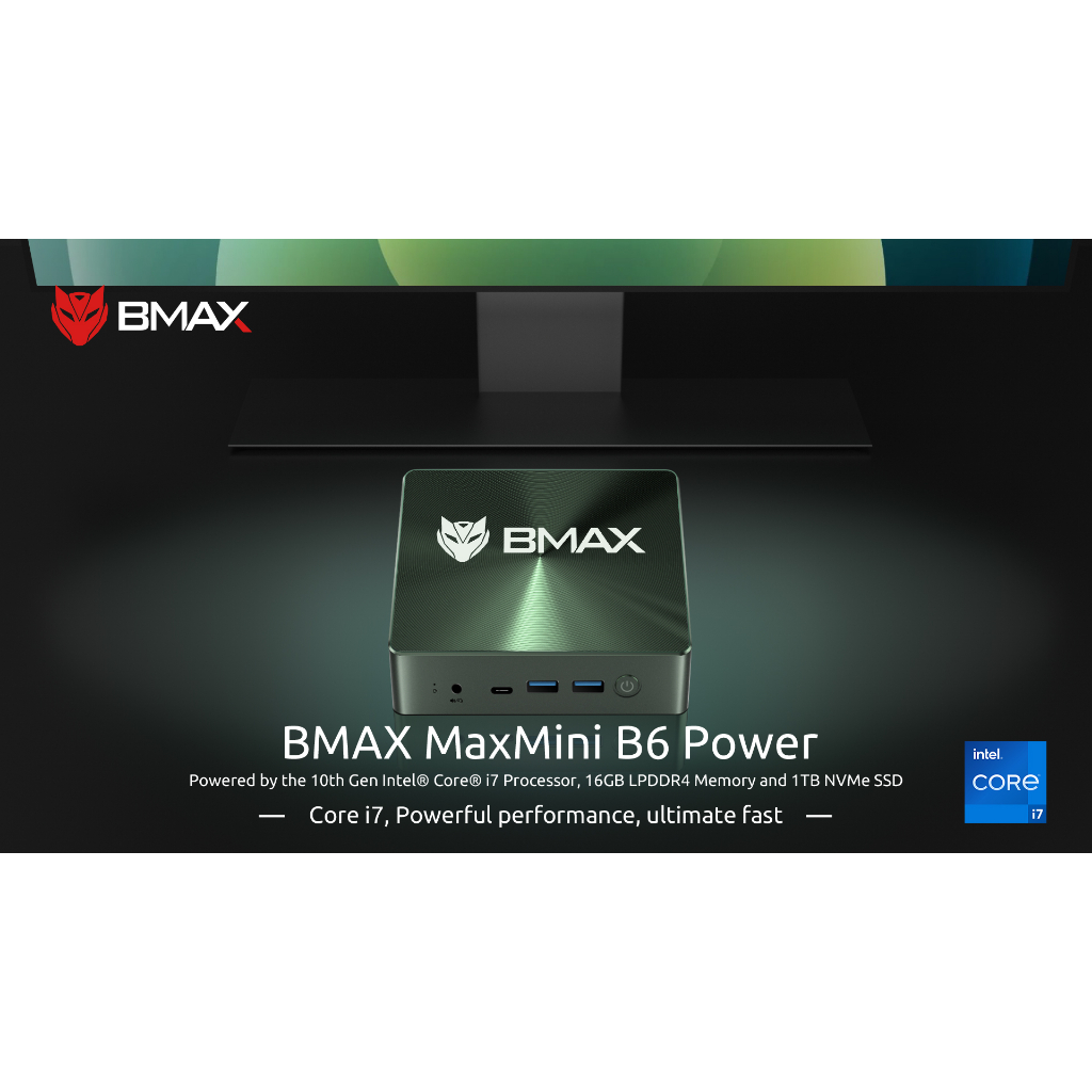 使用短め BMAX B6 Power／Core i7-1060NG7ミニPC 【公式通販】