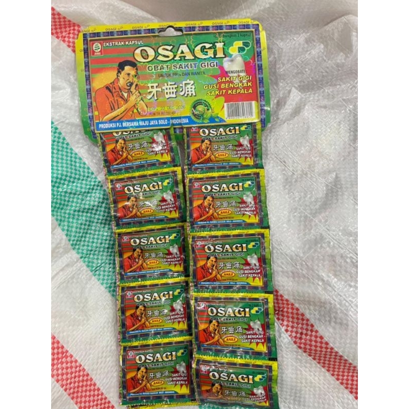 Jual Osagi Hijau Original Kapsul Obat Sakit Gigi Shopee Indonesia