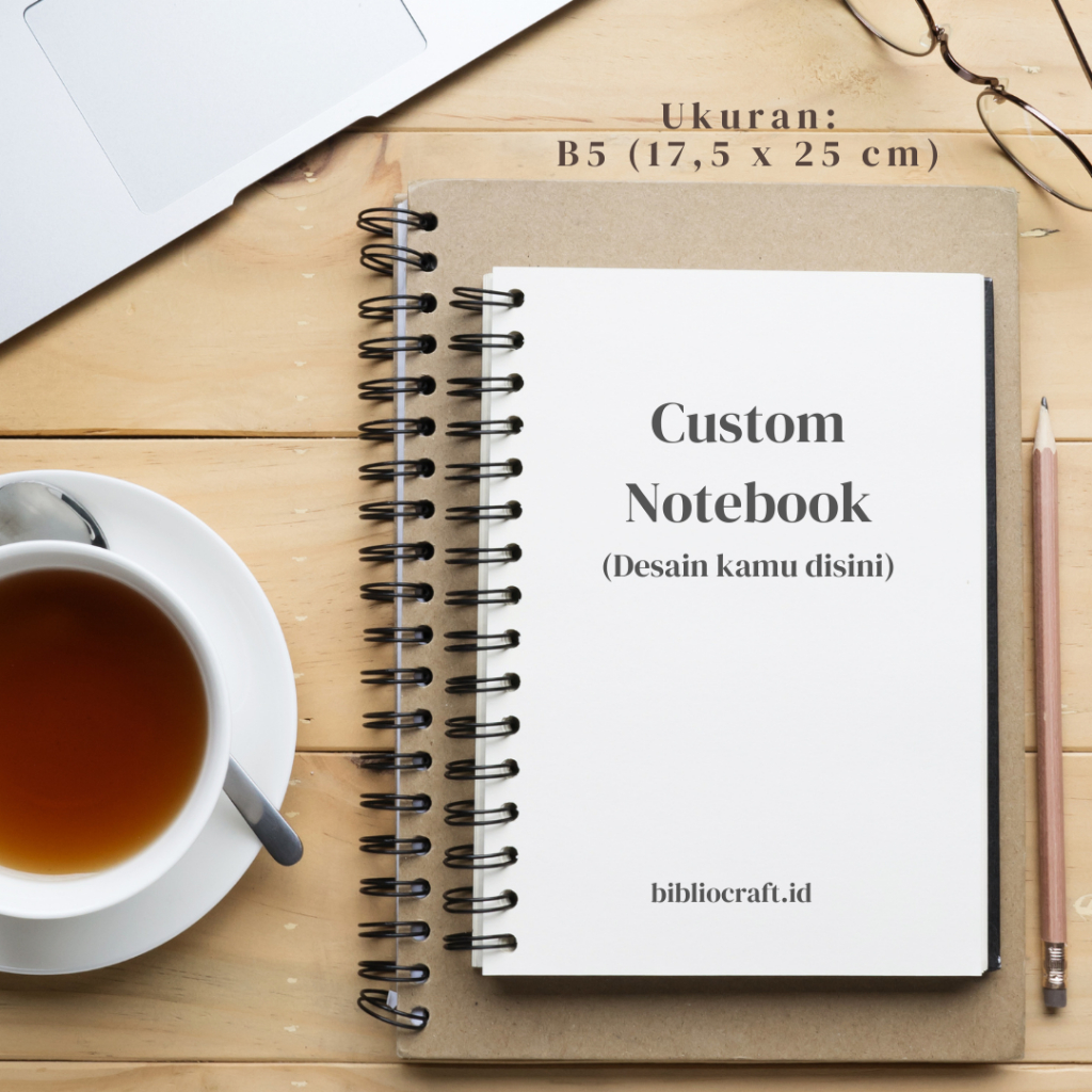 Jual Notes Custom B5 / Notebook B5 / Notes Spiral B5 Plain Polos
