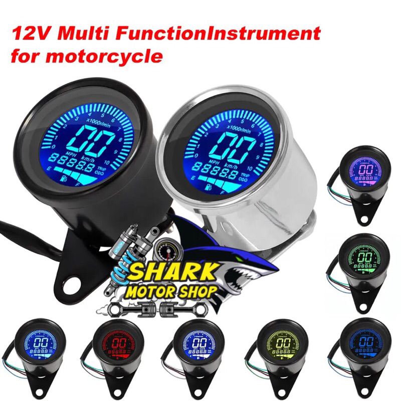 Jual Speedometer DIGITAL komplit-ampere bensin-ODOmeter-tachometer RPM ...