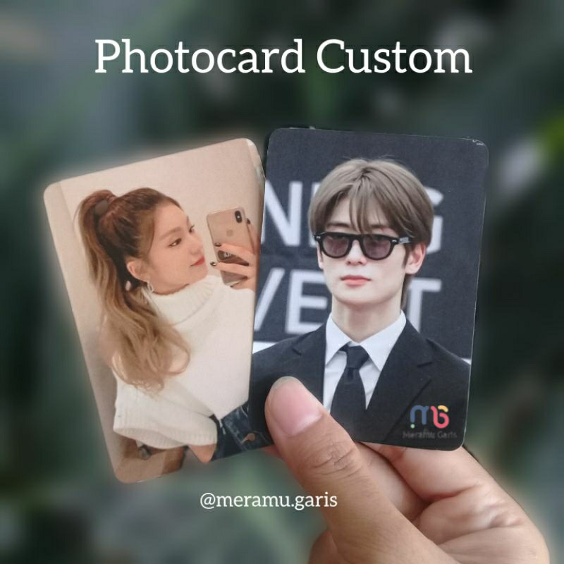 Jual Photocard Custom + Laminasi Glossy | Shopee Indonesia