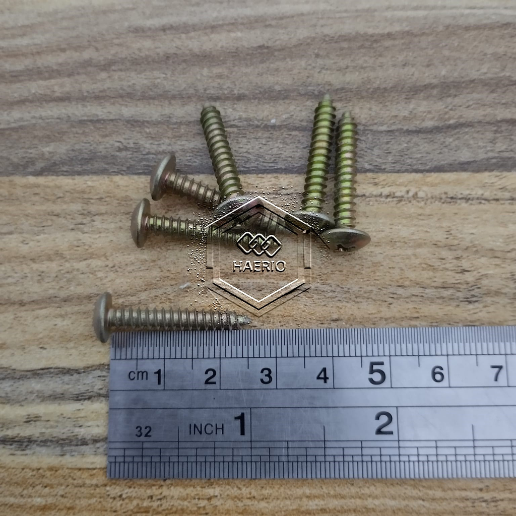 Jual SKRUP SEKRUP T TS TAB TSAB TSAT 8X1 INCHI IN KUNING SCREW PANJANG ...