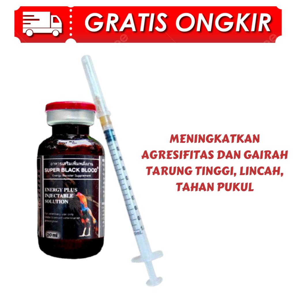 Jual Doping Super Black Blood 20ml Doping Ayam Pisau Dan Ayam Taji