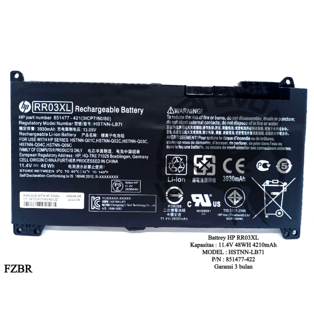 Batteria Per HP ProBook 430 440 450 G4 G5 - Ricambio Originale K KYUER - Foto 8