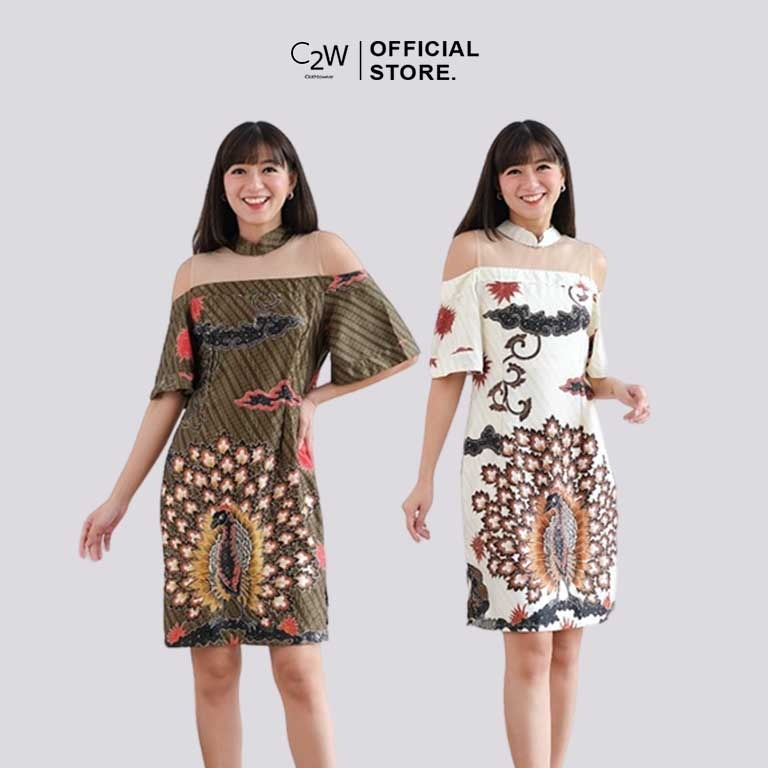 Batik shop sabrina dress