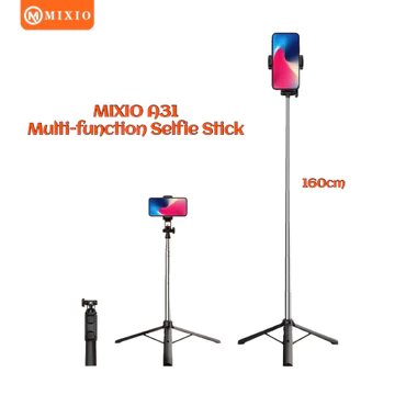 MIXIO A31 Tongsis Bluetooth Selfie Stick Tripod 80cm 160cm 210cm