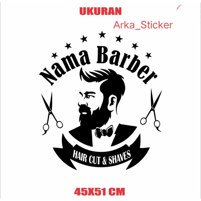 Jual STICKER CUTTING BARBER SHOP UKURAN 45x51cm | Shopee Indonesia