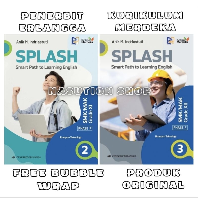 Jual Buku SPLASH English Teknologi Kelas 2 3 / 11 12 SMK Erlangga