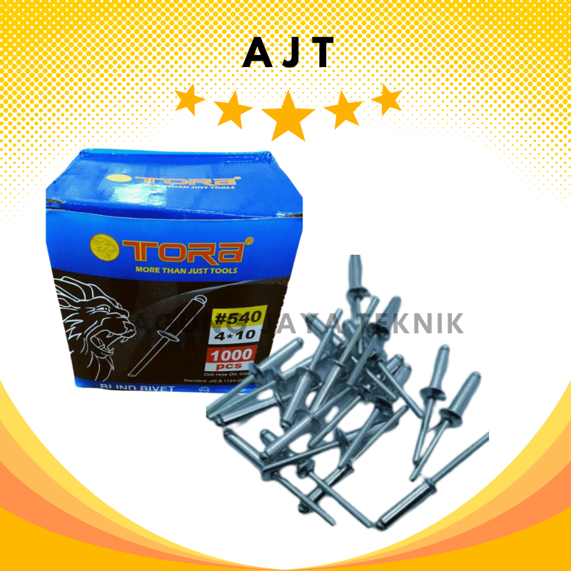 Jual Paku Rivet Type 540 1000 Pcs Tora / Paku Rivet TORA #540 4 x 11 ...