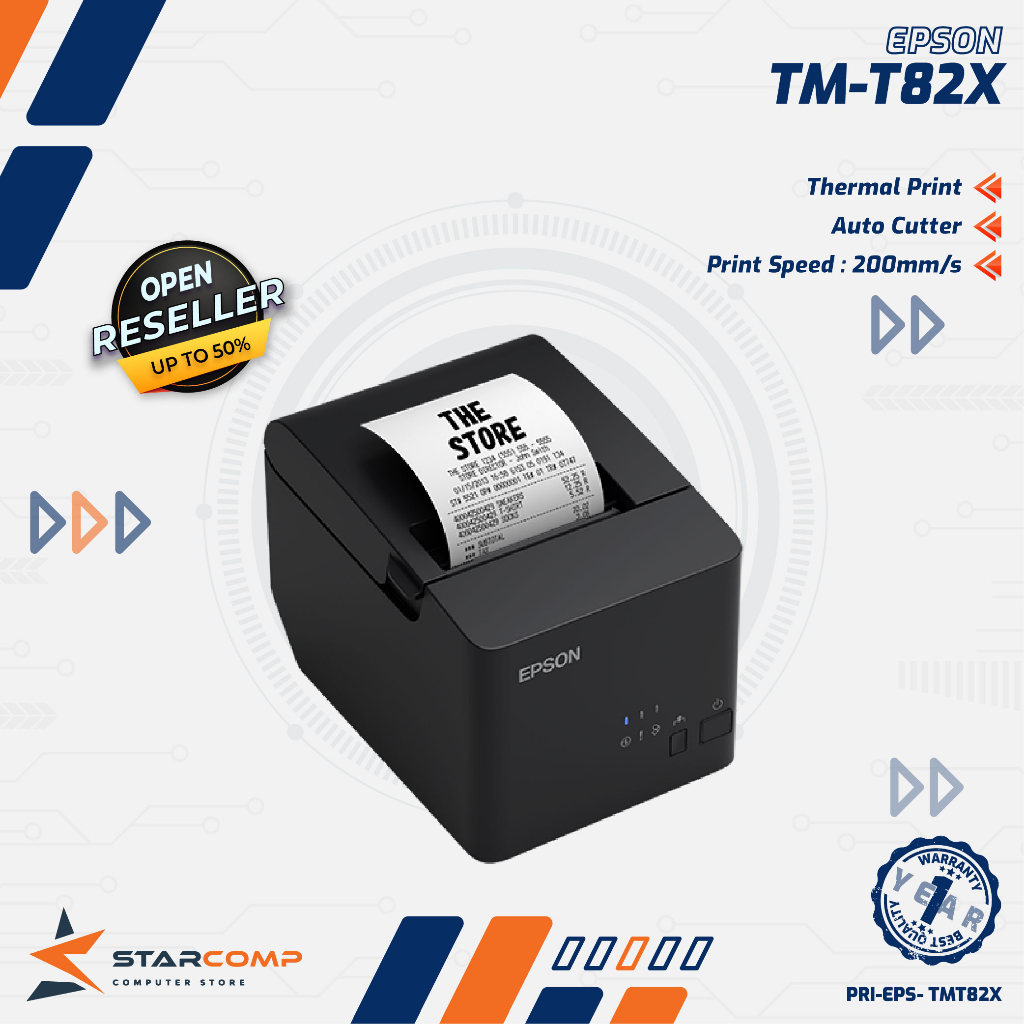 Jual Printer Thermal Epson Tm T82x Tmt82x Tmt 82x Printer Kasir Auto Cutter Shopee Indonesia 5381