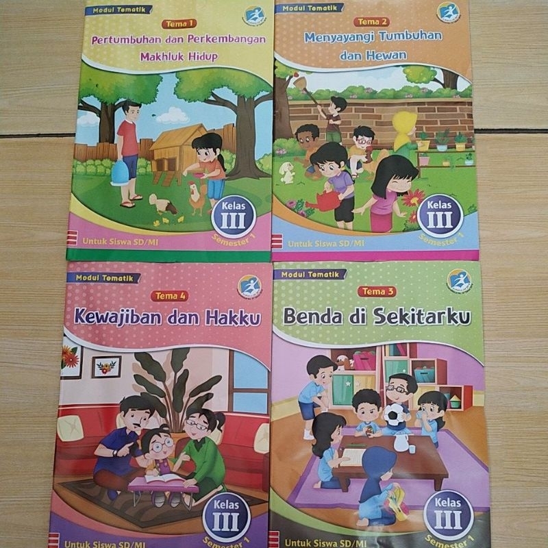 Jual Modul Tematik sd kelas 3 semester 1 tema 1,2,3, dan 4 kurikulum ...