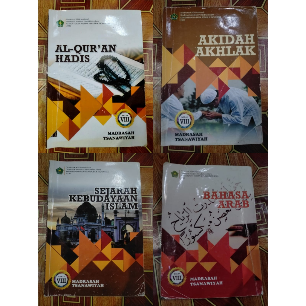 Jual KELAS 8 BUKU KEMENAG ALQUR'AN HADIS AKIDAH AKHLAK FIKIH SEJARAH ...