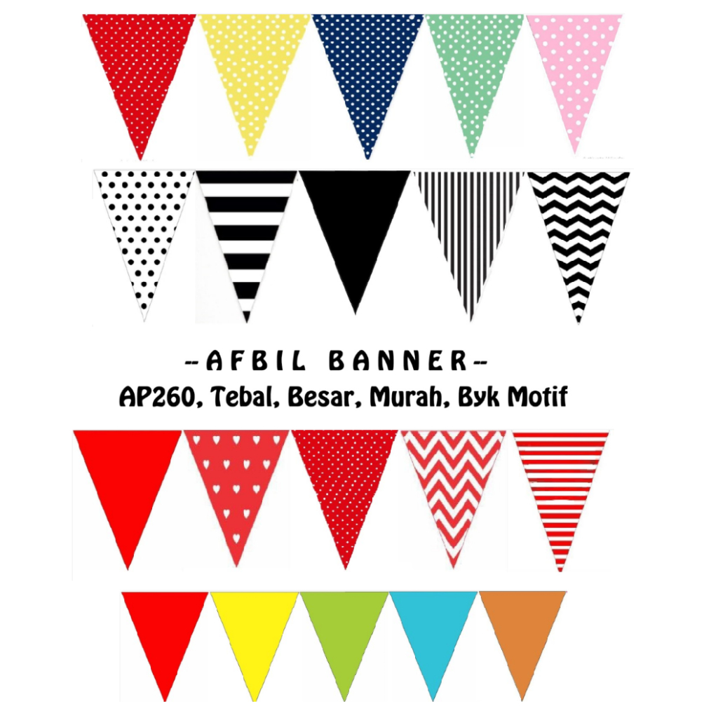 Jual Bendera Segitiga Hiasan Kemerdekaan 17 Agustus/ Bunting Flag