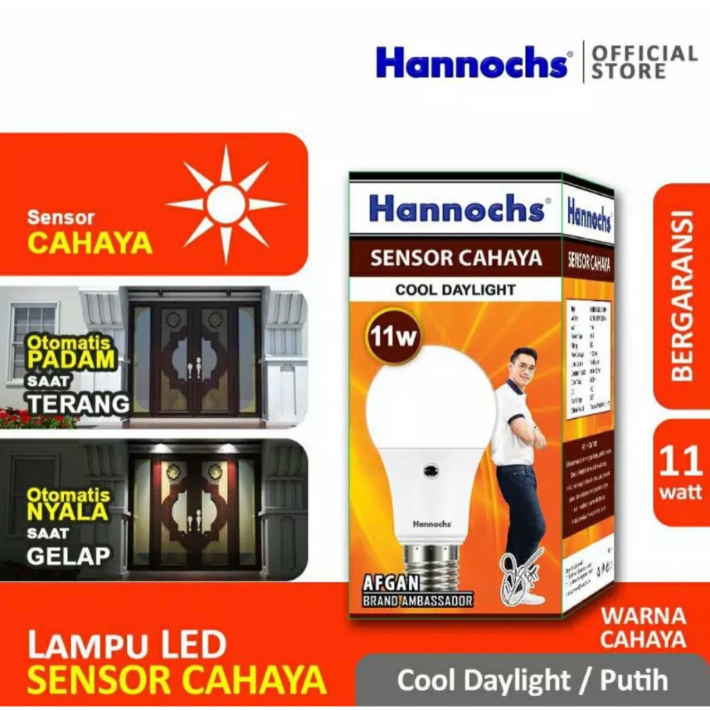 Jual Hannochs Sensor Cahaya 11W Light Sensor Cahaya putih | Shopee ...