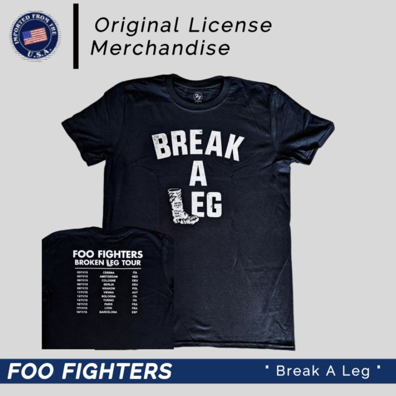 foo fighters break a leg tour shirt