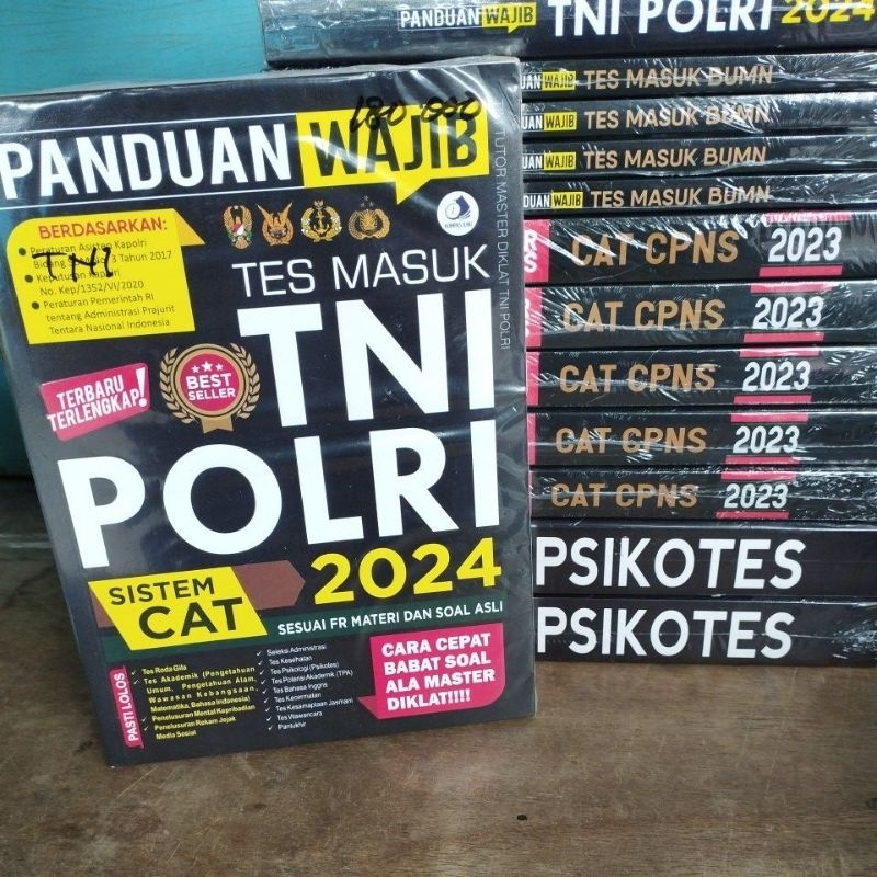 Jual Panduan Wajib Tes Masuk Tni Polri Sistem Cat 2024 Tes Tni Polri