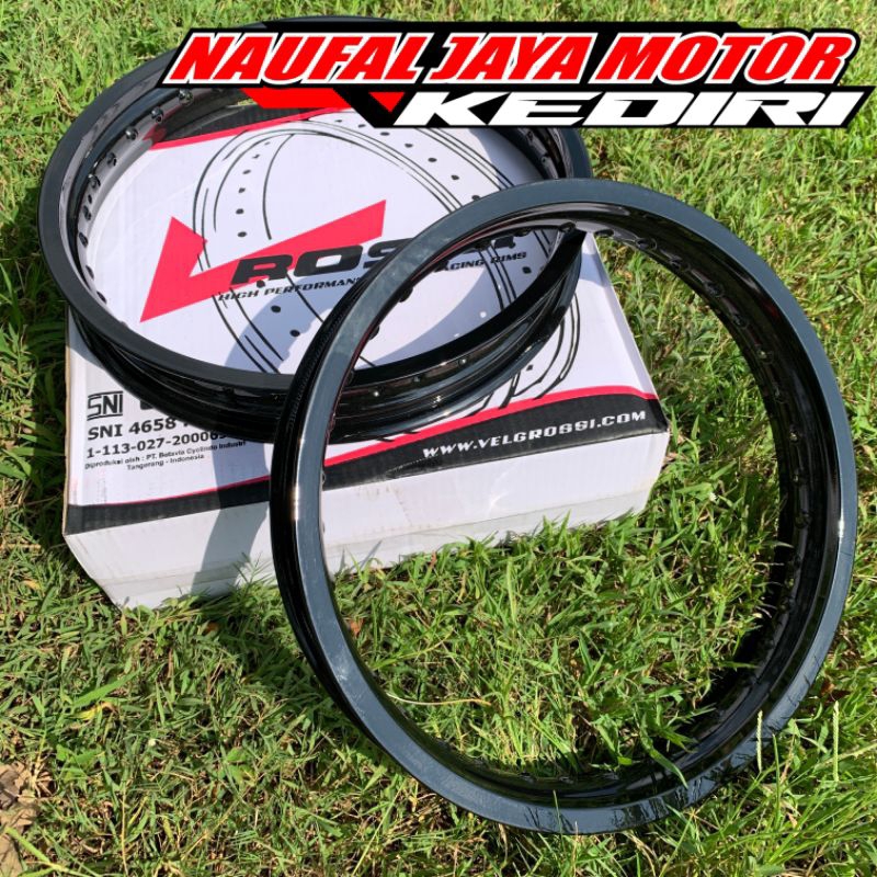 Jual VELG ROSSI RING 17 185 215 H36 WM TERBARU HITAM GLOSY VROSSI
