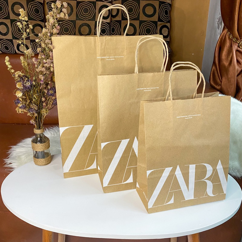 Paperbag Zara Original Store Untuk Shopping Bag Baju Paper Bag Mall