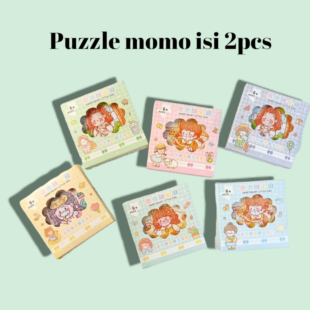 Jual Mainan Edukasi Puzzle Box Mini Karakter Momo Korea | Shopee Indonesia