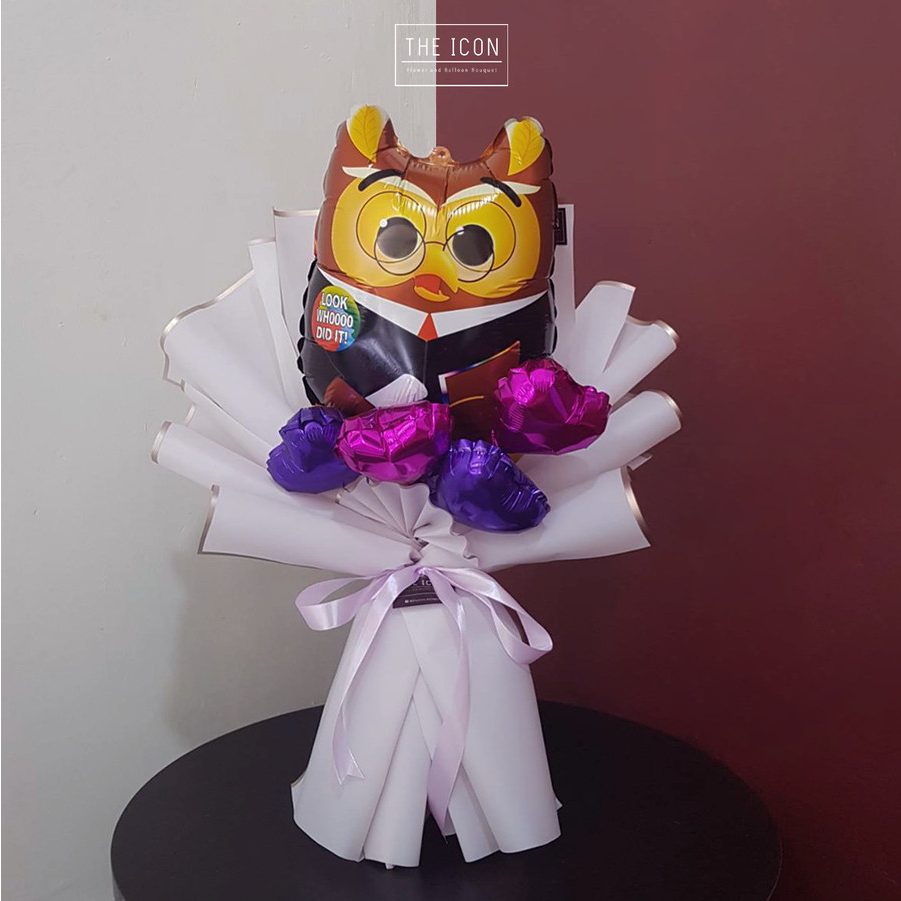 Jual Buket Balon Wisuda Graduation Balloon Bouquet Buket Wisuda