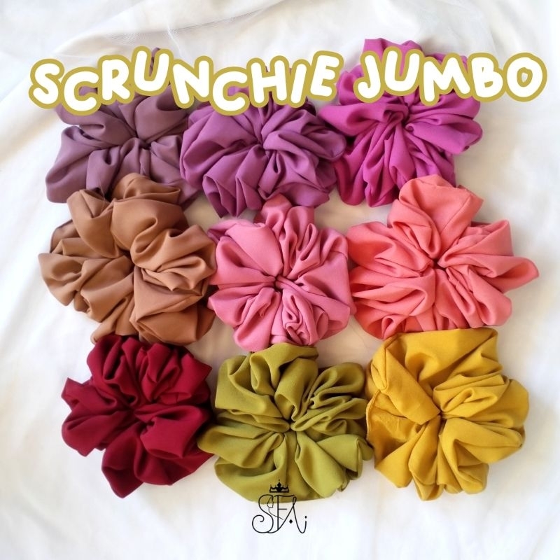 Jual SCRUNCHIE JUMBO | KUNCIRAN IKAT RAMBUT | CEPOL RAMBUT | SCRUNCHIE ...