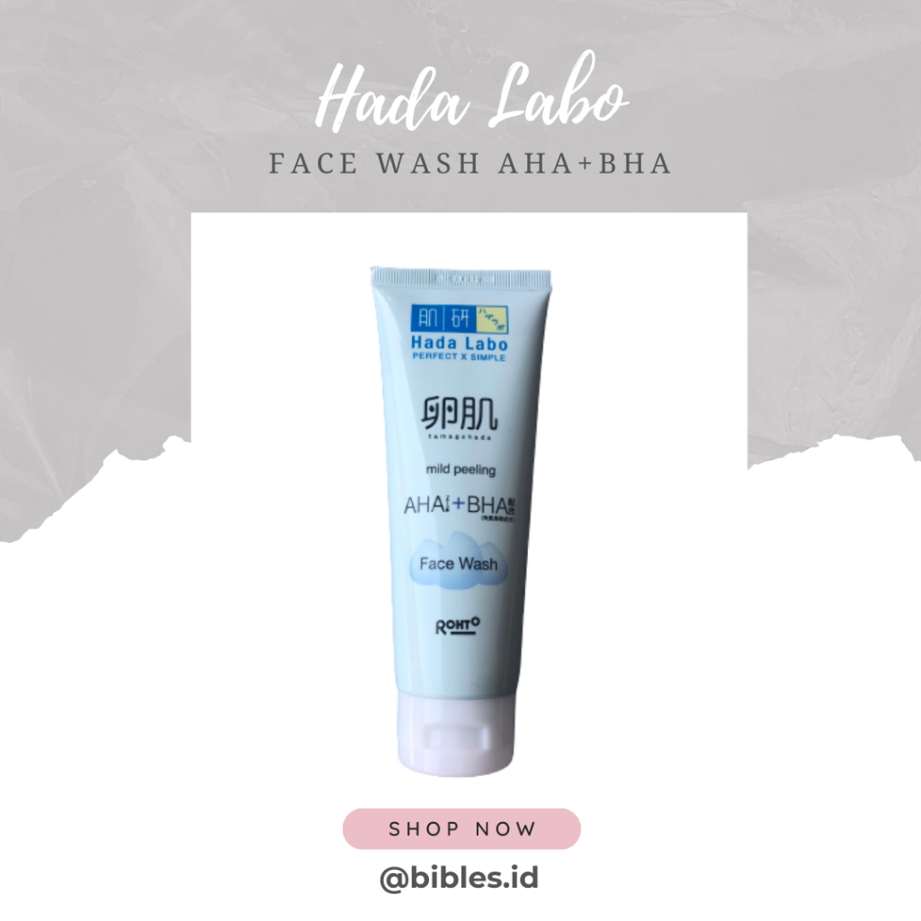 Jual Hada Labo Tamagohada Mild Peeling AHA + BHA Face Wash 100g