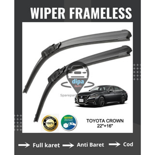 Jual Wiper Frameless Full Karet Anti Baret Toyota Crown Wiper Blade Wiper Depan Kanan Kiri Set