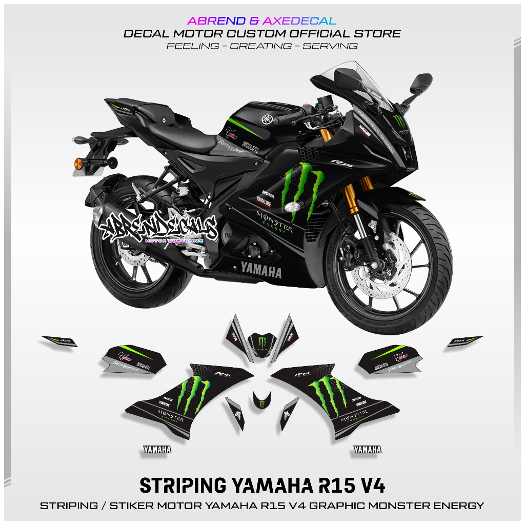 Jual STRIPING R15 V4 GRAFIS ME / STIKER MOTOR YAMAHA R15 V4 DESIGN ...