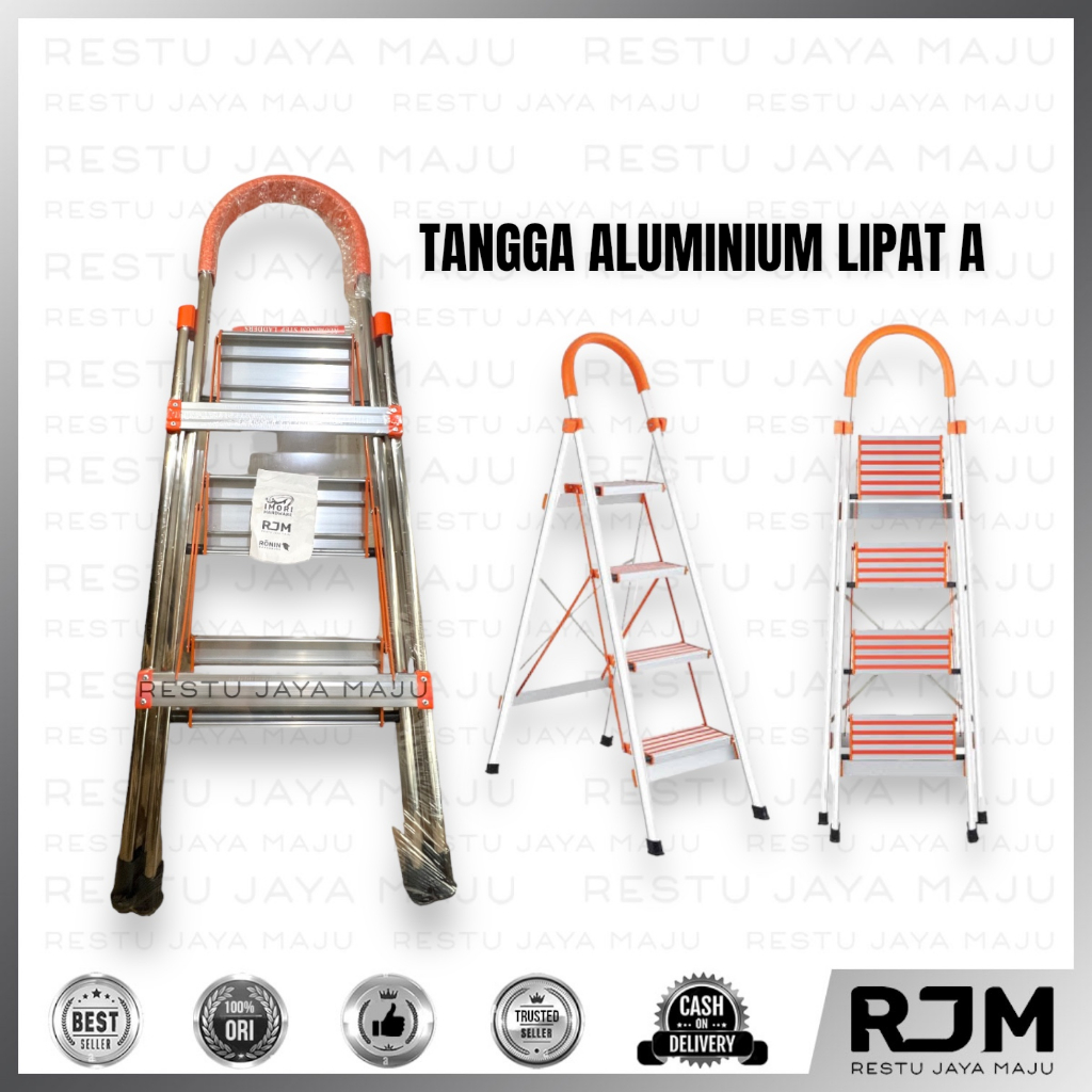 Jual MULLER Tangga Rumah Stainless Aluminium Lipat A 3s 4s 5s 6s