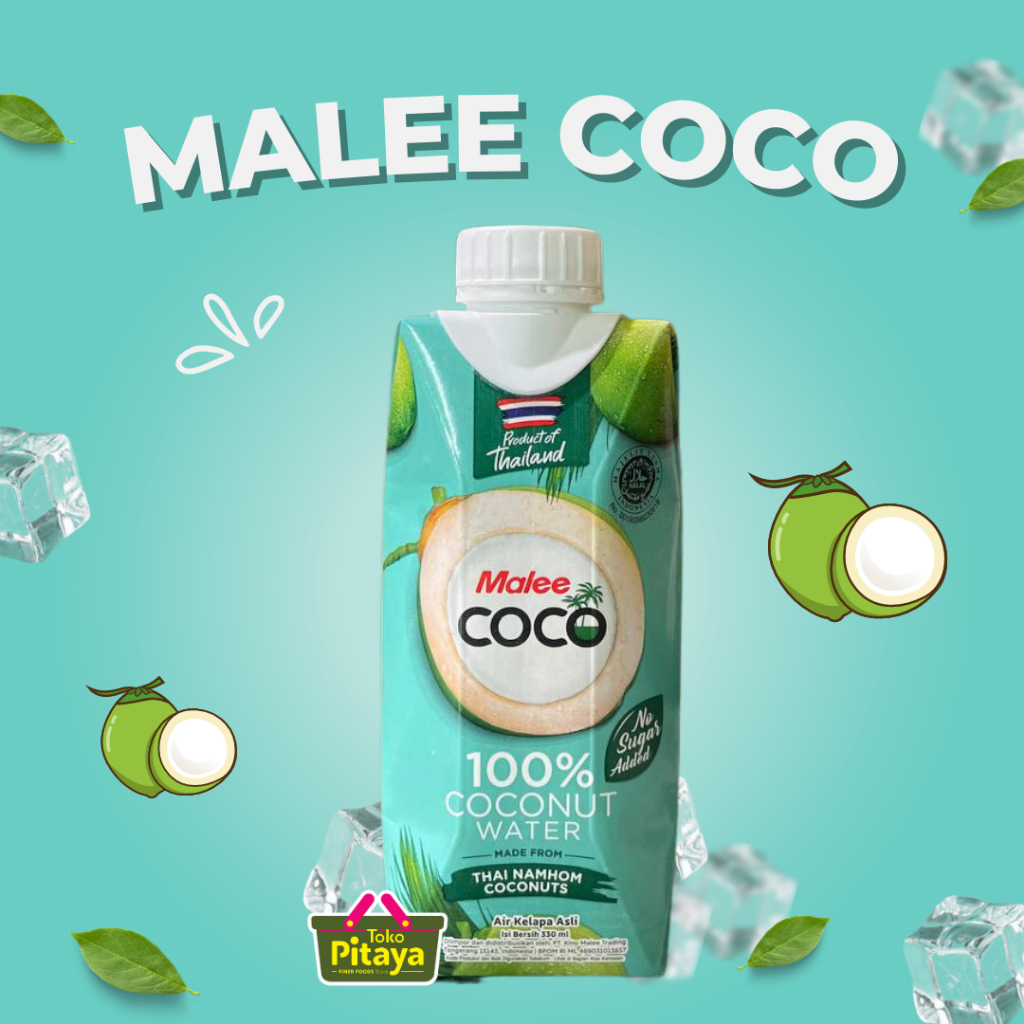 Jual Malee Coco Coconut Water / Air Kelapa Asli Thailand 330 ml