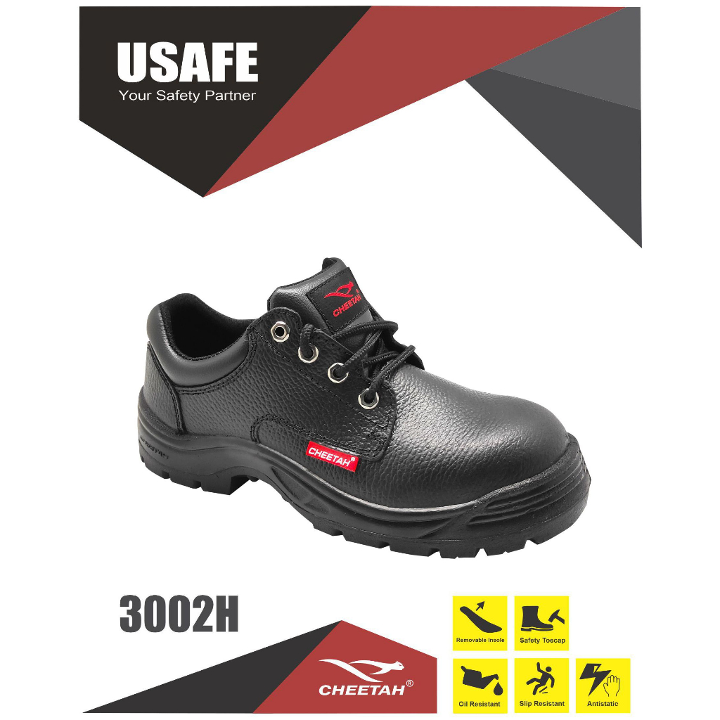Jual ( GARANSI TUKAR ) Sepatu Safety Cheetah 3002H 3002 H ORIGINAL