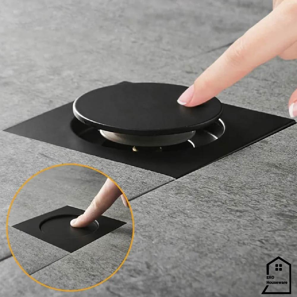 Jual Smart Floor Drain Tombol Injak Fio Saringan Got Kamar Mandi Shopee Indonesia