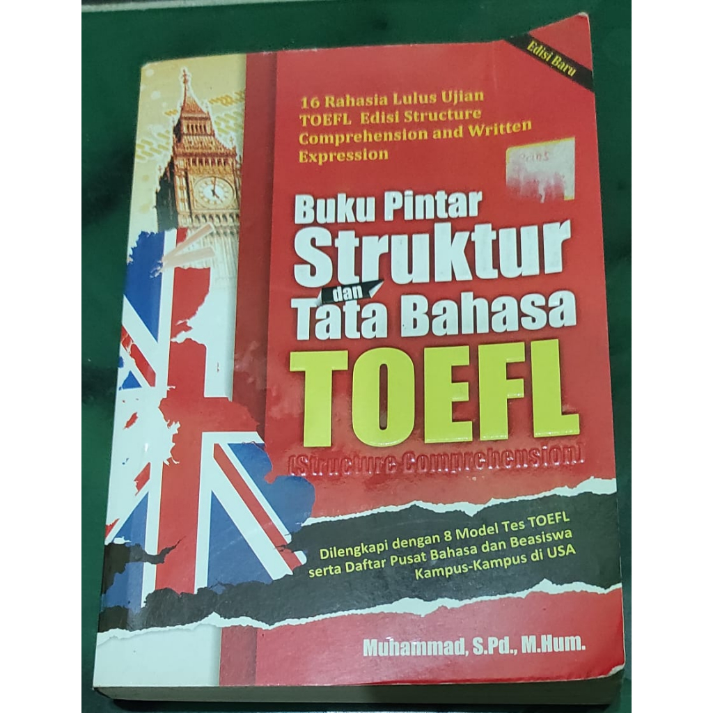 Jual Buku Pintar Struktur dan Tata Bahasa TOEFL | Shopee Indonesia