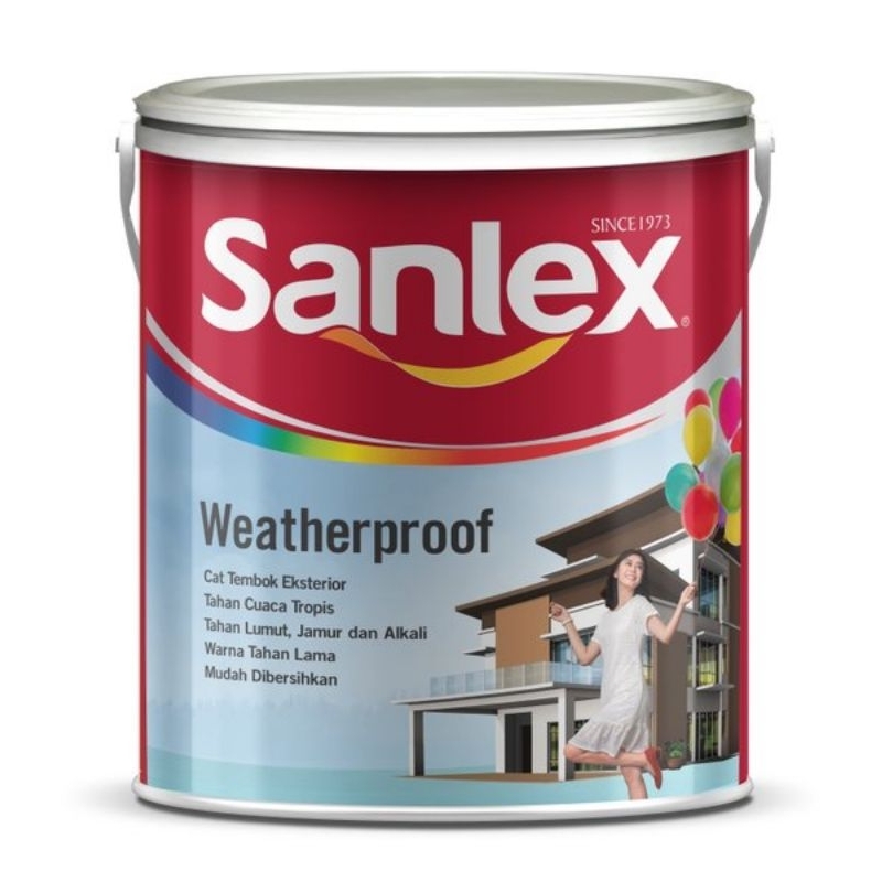 Jual CAT TEMBOK EXTERIOR SANLEX WEATHERPROOF Shopee Indonesia