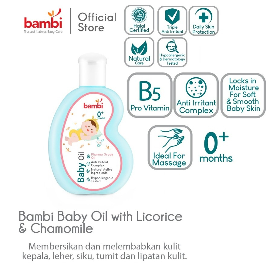 Jual Bambi Baby Care Cologne / Compact Powder / Hair Lotion / Anti ...