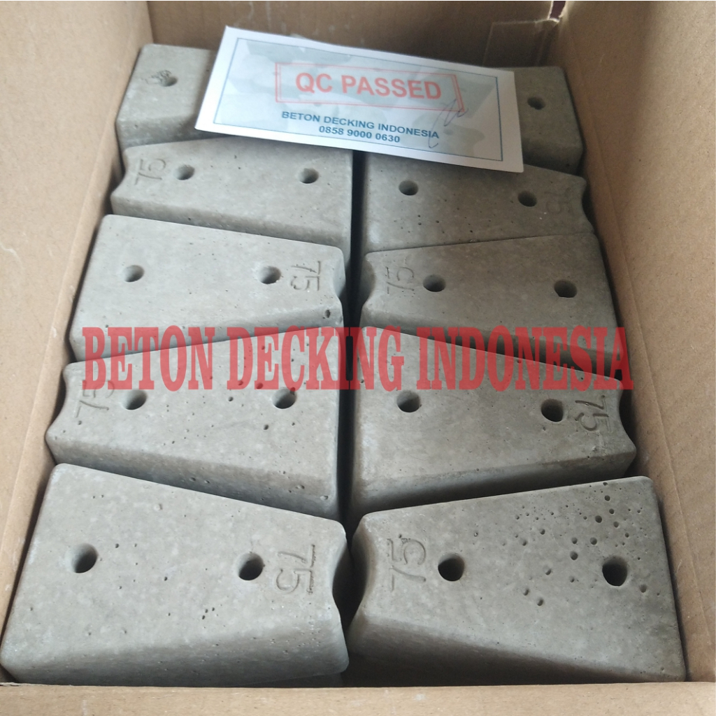 Jual Beton Decking Siap Pakai 75mm 7 5cm Tahu Beton Box Isi 50pcs