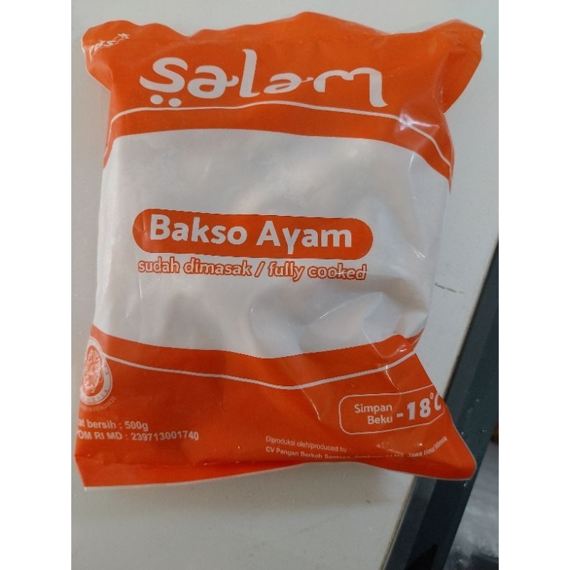 Jual Bakso Salam Ayam 500 Gr Shopee Indonesia