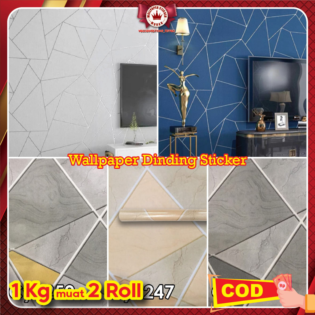Jual WALLPAPER DINDING KAMAR TIDUR 45CMX8M WALPAPER DINDING RUANG TAMU