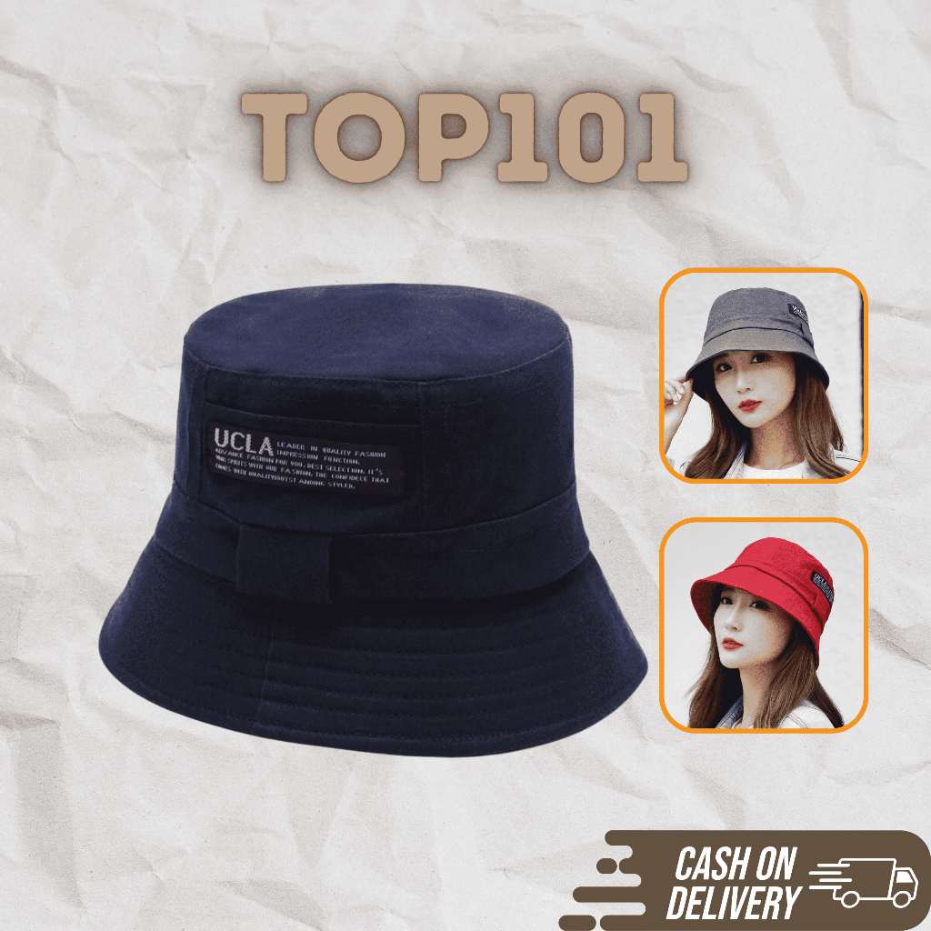 Jual Korean Style Bucket Hats Unisex UCLA [TOP101] Shopee Indonesia