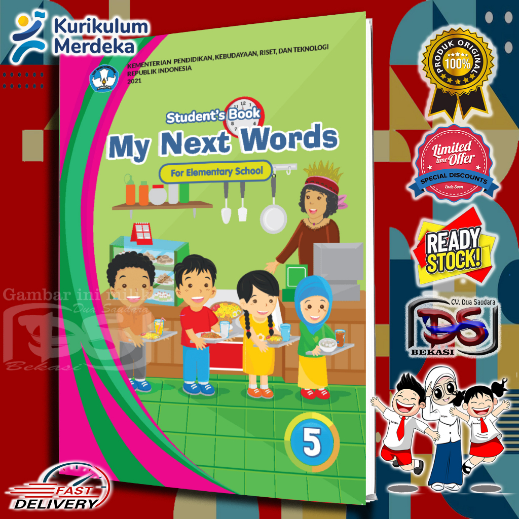 Jual K Mer Buku Siswa B Inggris Kls 5 Sd Mi My Next Words Grade 5