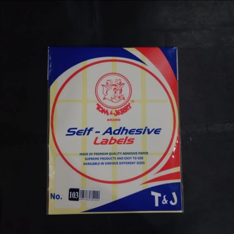 Jual label tom & jerry 103, label 103, label tj 103, label nama polos ...